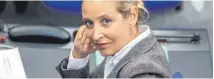  ?? FOTO: CHRISTIAN THIE/IMAGO IMAGES ?? Alice Weidel (AfD).