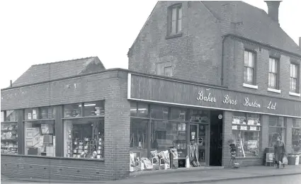  ??  ?? The Baker Bros store in Derby Street pictured in 1977.
