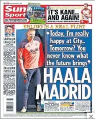  ?? ?? Portada de ‘The Sun’ de ayer.