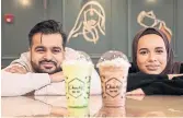  ?? ?? Zubair, left, and Maisara Memon opened Chachee’s in March 2020 to serve drinks and street food.