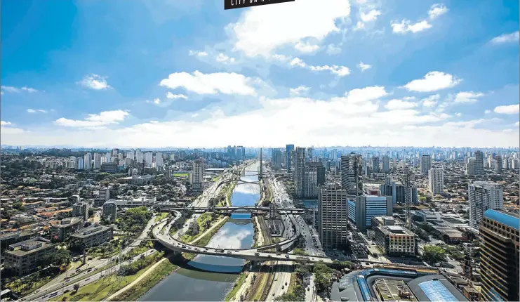  ?? Picture: iStock ?? SLICE OF LIFE The Pinheiros River runs through the heart of São Paulo, Brazil’s financial centre.