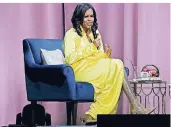  ?? FOTO: AP ?? Michelle Obama (54) bei der Präsentati­on von „Becoming“Ende Dezember in New York.