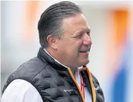  ??  ?? McLaren team principal Zak Brown.