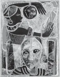  ?? David C. Driskell / Private collection / The Phillips Collection ?? “Memories of a Distant Past” (1975) is a double portrait of sorts.