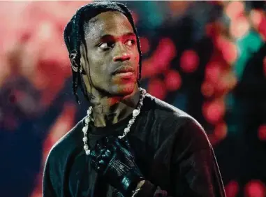  ?? Amy Harris / Invision / Associated Press ?? Travis Scott has been steadily moving back into the spotlight since the Astroworld tragedy.