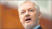  ??  ?? JULIAN ASSANGE: Living in embassy for four years.