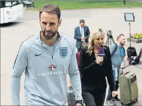  ?? FOTO: EFE ?? Gareth Southgate durante la concentrac­ión de Inglaterra