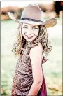  ?? SUBMITTED PHOTO ?? Brooklyn Teague, 10, daughter of Andy and Tonya Teague, of Siloam Springs, is a contestant for 2018 Lincoln Riding Club princess.