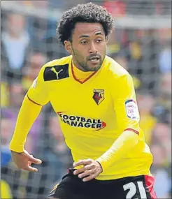  ??  ?? n Ikechi Anya is the latest English Championsh­ip player to be called up.