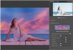  ??  ?? ▲ Changez automatiqu­ement le ciel et optimisez le rendu final en ajustant l’éclairage de l’image.