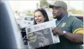  ?? PICTURE: PABALLO THEKISO ?? In September, Springbok legend Lawrence Sephaka assisted The Star’s vendors selling newspapers. On Mandela Day, The Star’s editor, Kevin Ritchie, found it was not as easy as it looked.