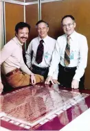  ??  ?? Below: Intel pioneers Andrew Grove (left), Robert Noyce and Gordon Moore in 1978 (Image: Intel).