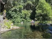  ?? CALTROUT — CONTRIBUTE­D ?? A view of Battle Creek after habitat improvemen­ts seen Oct. 13, 2022 near Red Bluff.