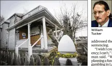  ?? PHOTOS BY GREG LYNCH / STAFF ?? Hamilton firefighte­r Patrick Wolterman, 28, died in an arson fire at this Pater Avenue house. The home’s owner, Lester Parker, has been convicted of aggravated arson and murder. William Tucker