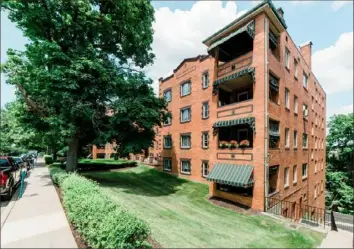  ??  ?? Some of the units in Apartments on Academy have covered porches or balconies.