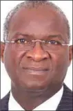  ??  ?? Minister of Power, Works and Housing, Babatunde Fashola