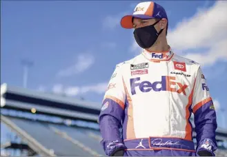  ?? Jared C. Tilton / Getty Images ?? Denny Hamlin will be going up against Chase Elliott, Joey Logano and Brad Keselowski in NASCAR’S finale at Phoenix. Logano and Keselowski have won titles.