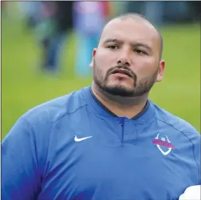  ?? COURTESY PHOTO ?? Lodi High graduate George Duenas is coming home to coach the Flames' varsity football team after spending several years in North Dakota.