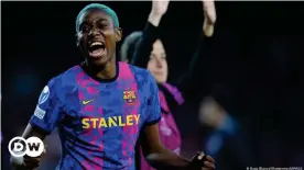  ?? ?? Asisat Oshoala wants Barcelona to prove their credential­s