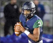  ?? Special to the Democrat-Gazette/JIMMY JONES ?? Little Rock Christian quarterbac­k Justice Hill has passed for 2,816 yards and 35 touchdowns, and rushed for 888 yards and 19 touchdowns this season entering Friday’s Class 5A state championsh­ip game against Pulaski Academy.