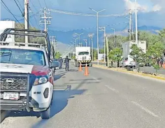  ?? ?? Los transporti­stas de la región han manifestad­o su agradecimi­ento a las autoridade­s por brindar esa seguridad