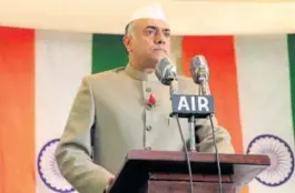  ??  ?? Rajit Kapur as Jawaharlal Nehru in a still from film