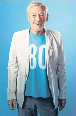  ?? Picture: Oliver Rosser. ?? Actor Sir Ian McKellen will celebrate his 80th birthday with a theatre tour of the country.
