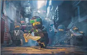  ??  ?? Certaines créations du film seront déclinées dans les boîtes de Lego.