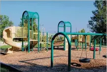  ?? CONTRIBUTE­D ?? In addition to a new playground, improvemen­ts at Walnut Hills Park on Wayne Avenue include renovation­s of sports courts as well as new sidewalks and wooden bench seating.