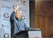  ?? UGa sports Communicat­ions — mackenzie miles ?? Georgia coach Kirby Smart said he was pleased with the Bulldogs’ signing class after the early National Signing Day, which was ranked No. 3 overall according to 247Sports.