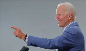  ??  ?? The Democratic 2020 presidenti­al candidate Joe Biden. His support of the Hyde amendment sets him apart from the rest of his Democratic competitor­s. Photograph: Brian Snyder/ Reuters