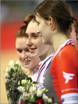  ??  ?? Anna Shackley has already been on the podium at the national track championsh­ips