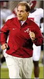  ??  ?? ALABAMA COACH Nick Saban