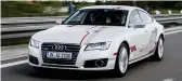  ??  ?? Audi A7 piloted driving concept.