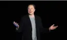  ?? Photograph: Jim Watson/AFP/Getty Images ?? Elon Musk claims Twitter deliberate­ly underplays the number of bots.