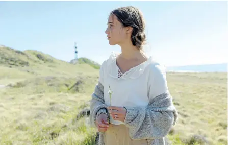  ?? DAVI RUSSO/DREAMWORKS II VIA AP ?? Alicia Vikander in a scene from The Light Between Oceans.