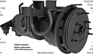  ??  ?? Ashok Leyland Hybus generator