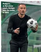  ??  ?? Pedigree... as Barcelona coach, Enrique won the treble in 2015