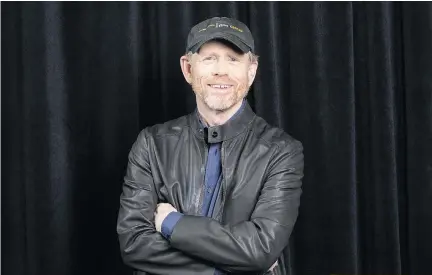  ?? WILLY SANJUAN/THE ASSOCIATED PRESS ?? Ron Howard, director of Solo: A Star Wars Story, has seen his work nominated for four Oscars, including best picture and best director awards for the 2001 movie A Beautiful Mind.