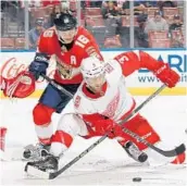  ?? JOEL AUERBACH/GETTY IMAGES ?? Aleksander Barkov, left, has been one of the team’s best penalty killers, but he is also an offensive threat on power plays and the ice time for him and Vincent Trocheck has been mounting.