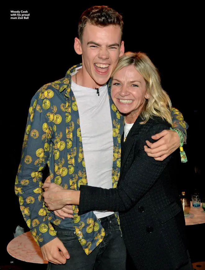  ??  ?? Woody Cook with his proud mum Zoë Ball