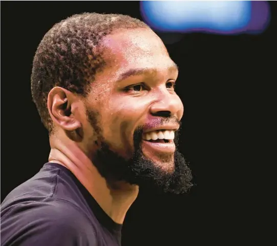  ?? JESSIE ALCHEH/AP ?? Kevin Durant continures to loom large over the Heat’s offseason. But the question is if he should be.