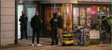  ?? FOTO: KENNETH MEYER ?? Politiet efterforsk­ede fredag en voldtaegt i hjertet af København.