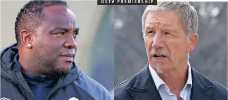  ?? GAVIN BARKER BackpagePi­x ?? BENNI McCarthy, coach of AmaZulu, and Kaizer Chiefs coach Stuart Baxter hope to turn a new page in their respective teams’ performanc­es. |