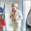  ??  ?? Mme Brigitte Barèges présidente du Grand Montauban