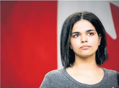  ?? COLE BURSTON AFP/GETTY IMAGES FILE PHOTO ?? Canada’s granting of asylum to Rahaf Mohammed didn’t go well in Saudi Arabia, SNC chief Neil Bruce said last month.