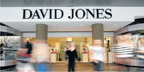  ?? Picture: Getty Images ?? David Jones department stores in Australia, like this one in Melbourne, are facing an uphill battle.