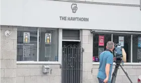  ??  ?? The Hawthorn Bar in Aberdeen, which has been linked to the Covid-19 cluster