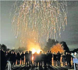  ??  ?? The display at Prestbury Golf Club last year