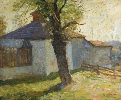  ??  ?? N.C. Wyeth (1882-1945), The Converted Barn (The Artist’s Studio), ca. 1908. Oil on canvas, 25¼ x 30 in., signed bottom right. Estimate: $50/80,000